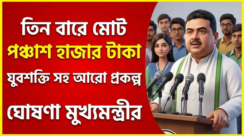কলেজ পড়ুয়াদের জন্য সুখবর, ৩ বছরে মিলবে ৫০,০০০ টাকা- ঘোষণা মুখ্যমন্ত্রীর